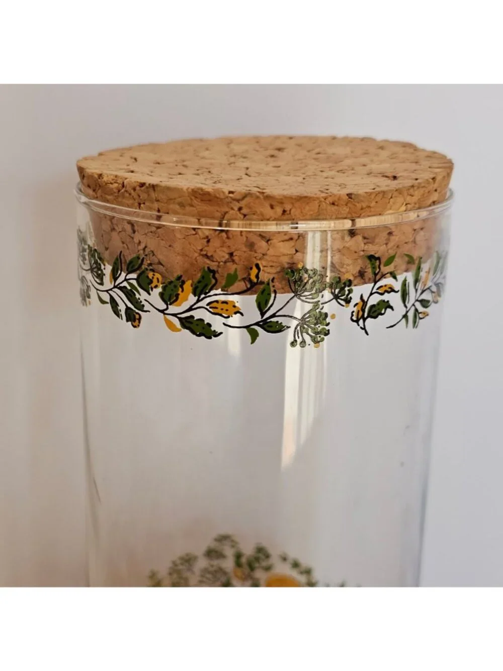 Libbey Spice of Life Glass Jar canister retro charm vintage 1970s kitchen jar 9